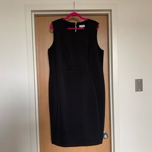 Black Scuba Shift Dress